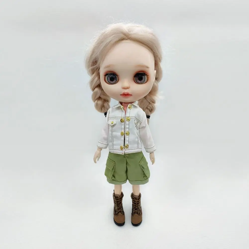 New Fashion Overalls Clothes Casual Cute Denim Pants DIY 10 Colors Toys For Blythe Dolls For OB22 Dolls for OB24 Dolls
