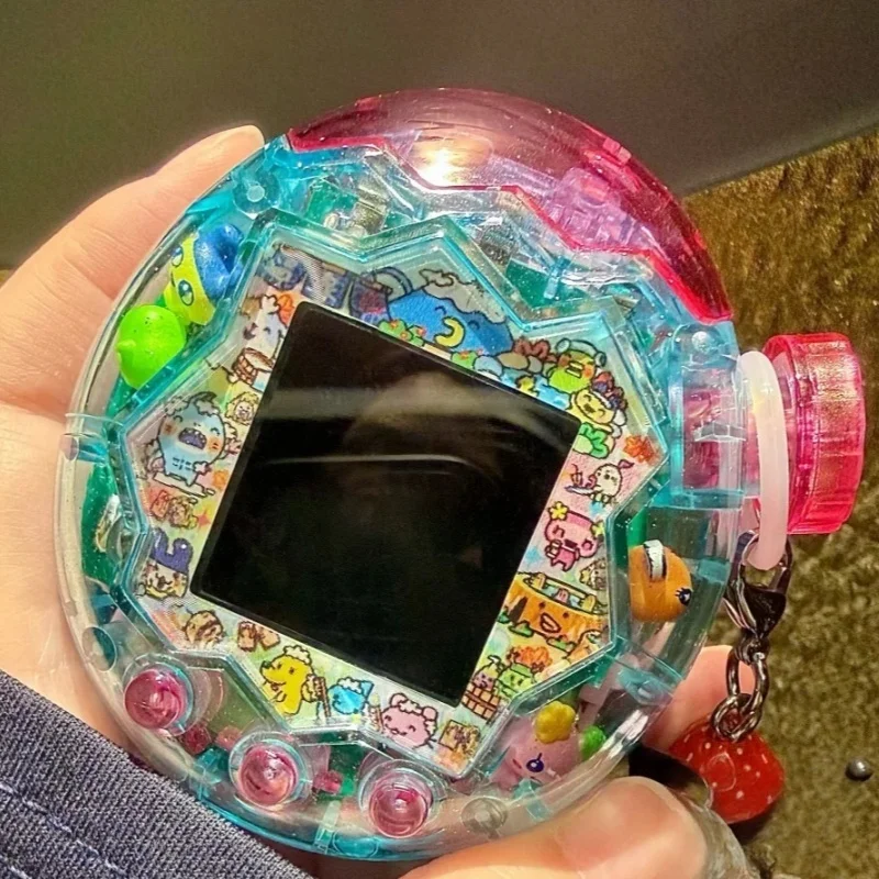 

Новый защитный чехол Happy Garden Tamagotchi Paradise с цветными блоками и лазерным дизайном, модный трендовый аксессуар