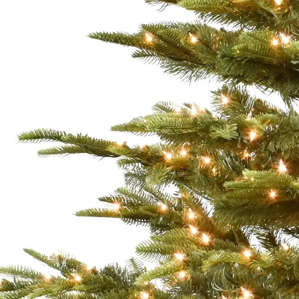 7.5 Foot Pre-Lit Aspen Fir Artificial Christmas Tree With 700 UL Listed Clear Lights Green Freight Free Freight Free Decoration