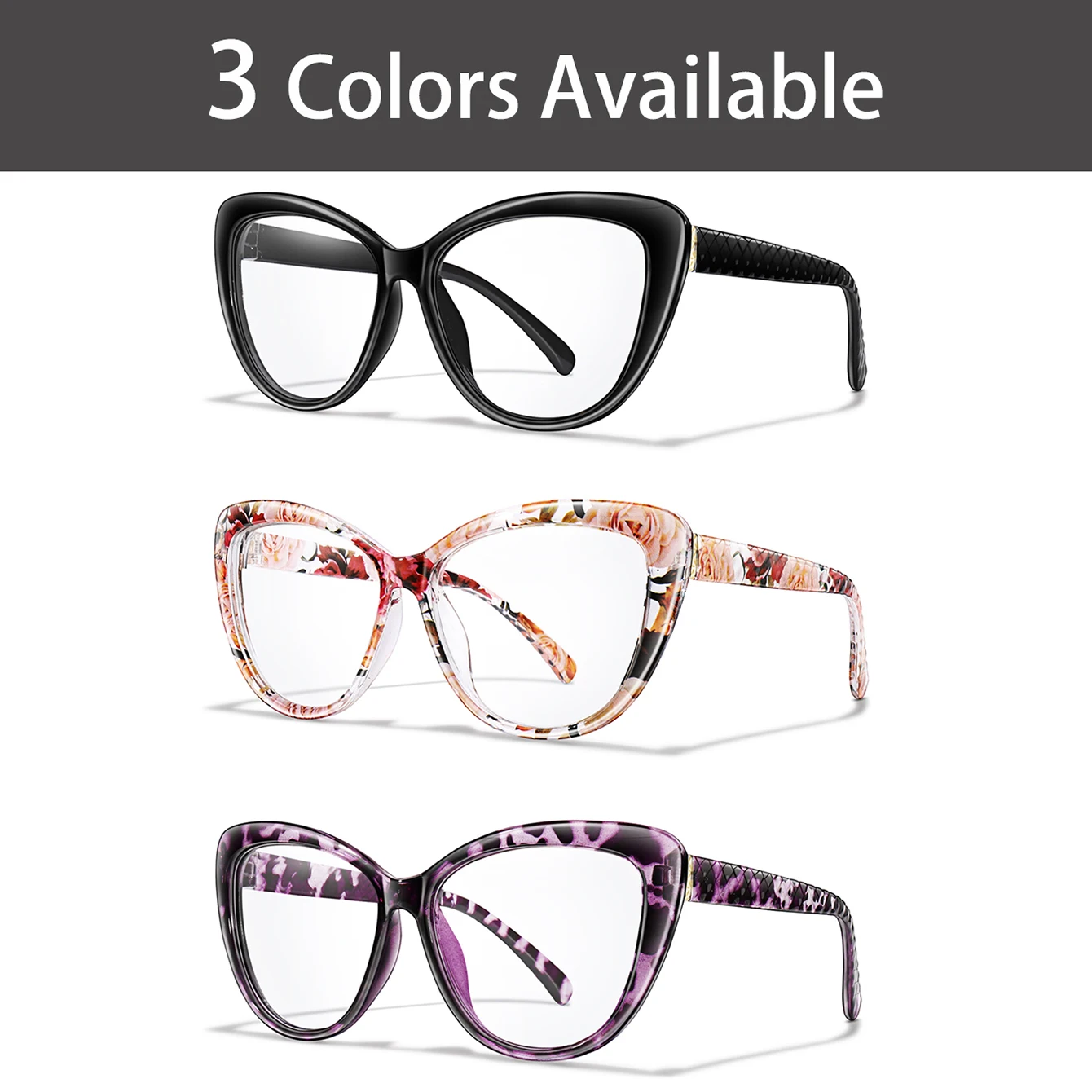 للجنسين نظارات القراءة عادية مثير Cateye إطار شفاف مجلة القراء التكبير نظارات طويل النظر نظارات 0 ~ 4.0