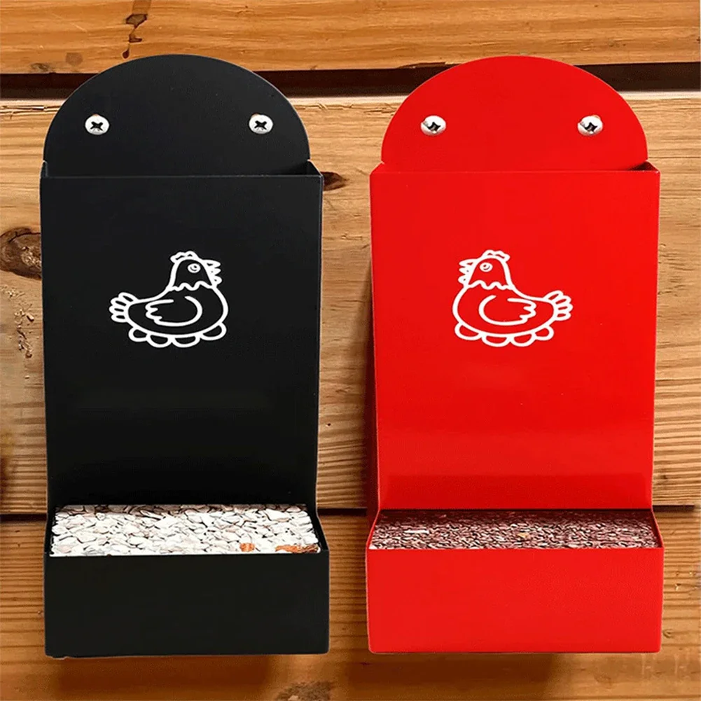 

1PC Daily Feeding Tasks Automatic Feeding Trough Suspended Coop Dispenser Automatic Chicken Feed Dispenser Snack Dispenser