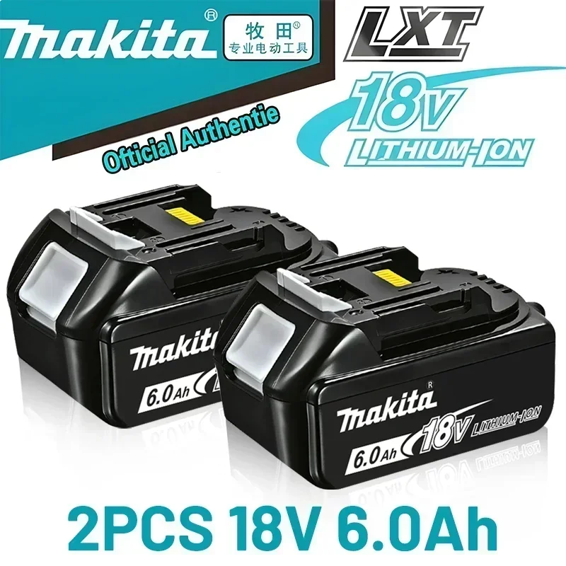 

100% original Makita battery, 18V 6.0Ah rechargeable battery, replacing Makita BL1830BL1840BL1850BL1860B, power tool battery