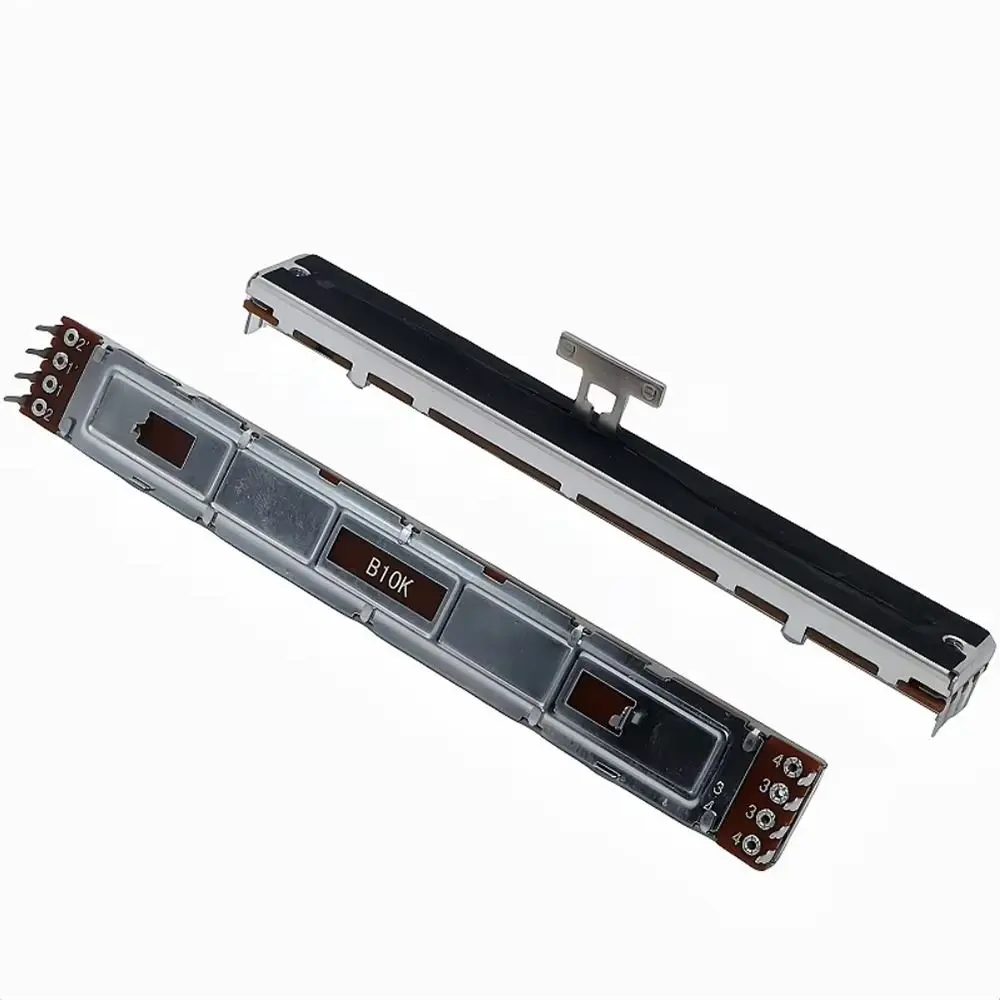 1Pcs B10K Mixer Fader 8-Pin T-Handle 128mm Sliding Fader Straight Sliding Plastic Linear Fader Slider for Behringer X32 Mixer