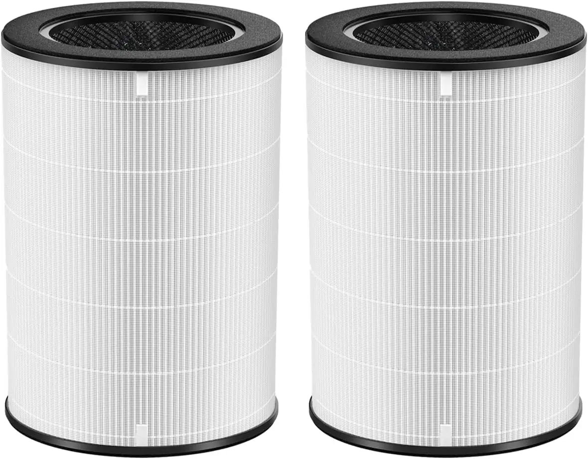 

Комплект из 2 сменных фильтров True HEPA для очистителя воздуха Homedics Total Clean 5-в-1, совместим с моделями AP-T40FL, AP-T45