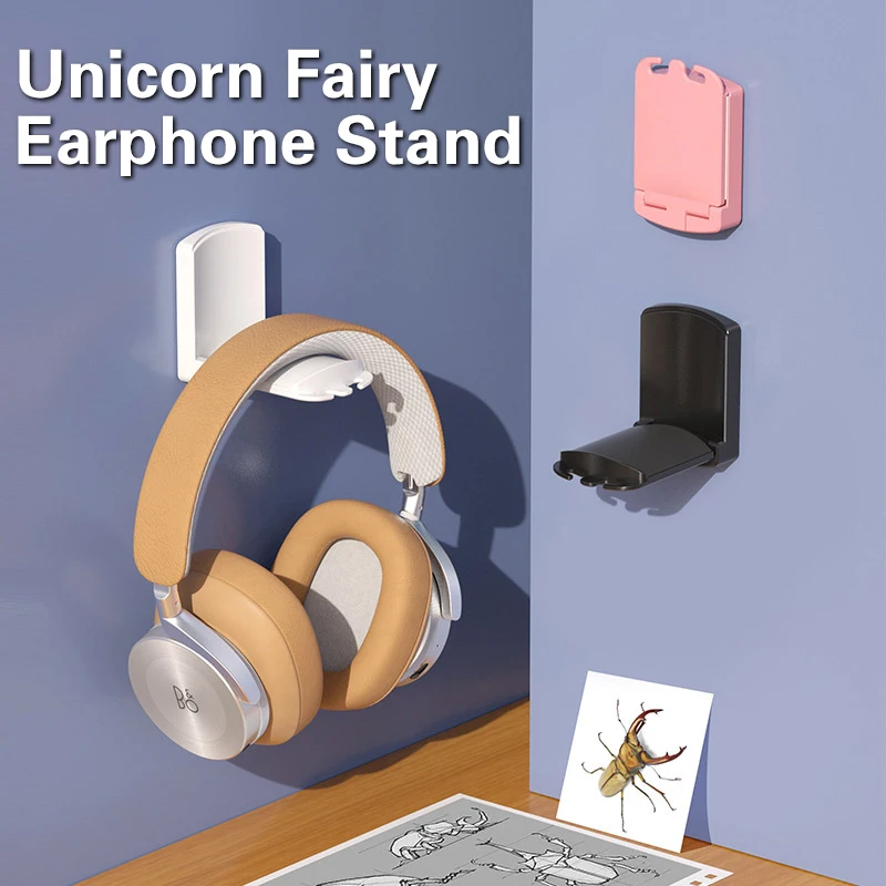Gancio per supporto pieghevole per cuffie Espositore per auricolari Gancio per staffa per cuffie pieghevole di alta qualità sotto la scrivania Montaggio a parete