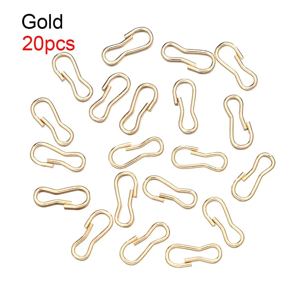 

High Quality 9mm Mini Keychain Clips Bag Chain Metal Buckles Dolls Connecting