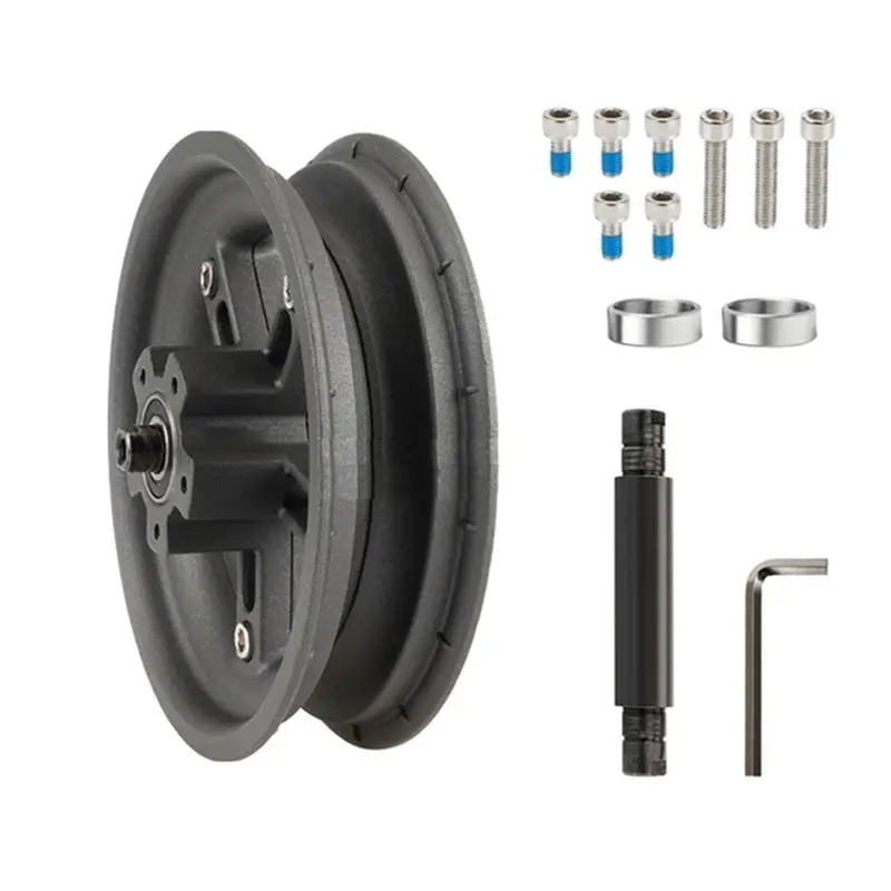 A89E-For Pro/Pro2 8.5Inch Electric Scooter Split Wheel Hub Aluminum Alloy Rear Wheel Rims Solid Tire Scooter