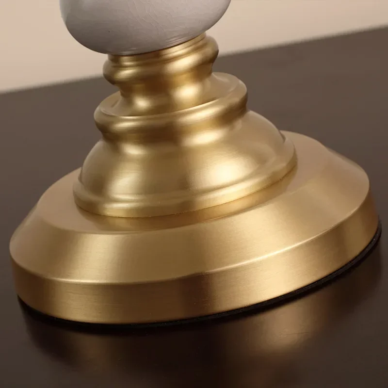 All copper American desk lamp Bedside  sofa corner several lights simple modern creative ceramic decoration