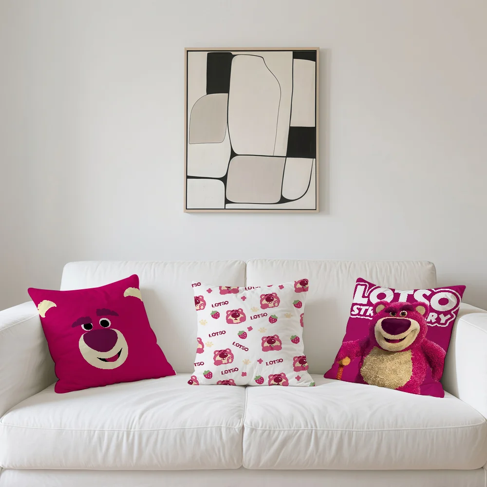 مضحك الكرتون لطيف L-Lotso h-Huggin الدب dn مريحة كيس وسادة ناعم ل أريكة غرفة المعيشة ديكور المنزل أغطية حماية