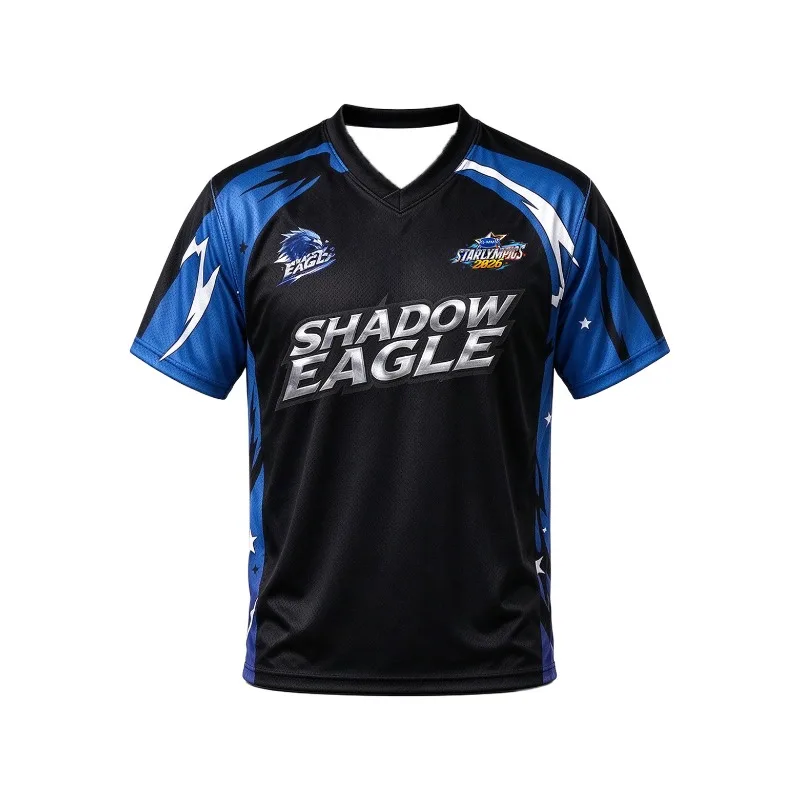 Shadow Eagle Jersey GMMTV STARLYMPICS 2026 Short Sleeve Football Shirt Unisex Short Sleeve Fan Merch Quick Dry Mesh Sports Tops