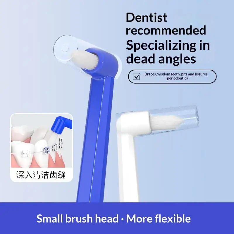 New.2/4Pcs Single-Beam Soft Bristle Interdental Toothbrush Implants Teeth Deep Cleaning Small Head Toothbrush Adult Oral Care