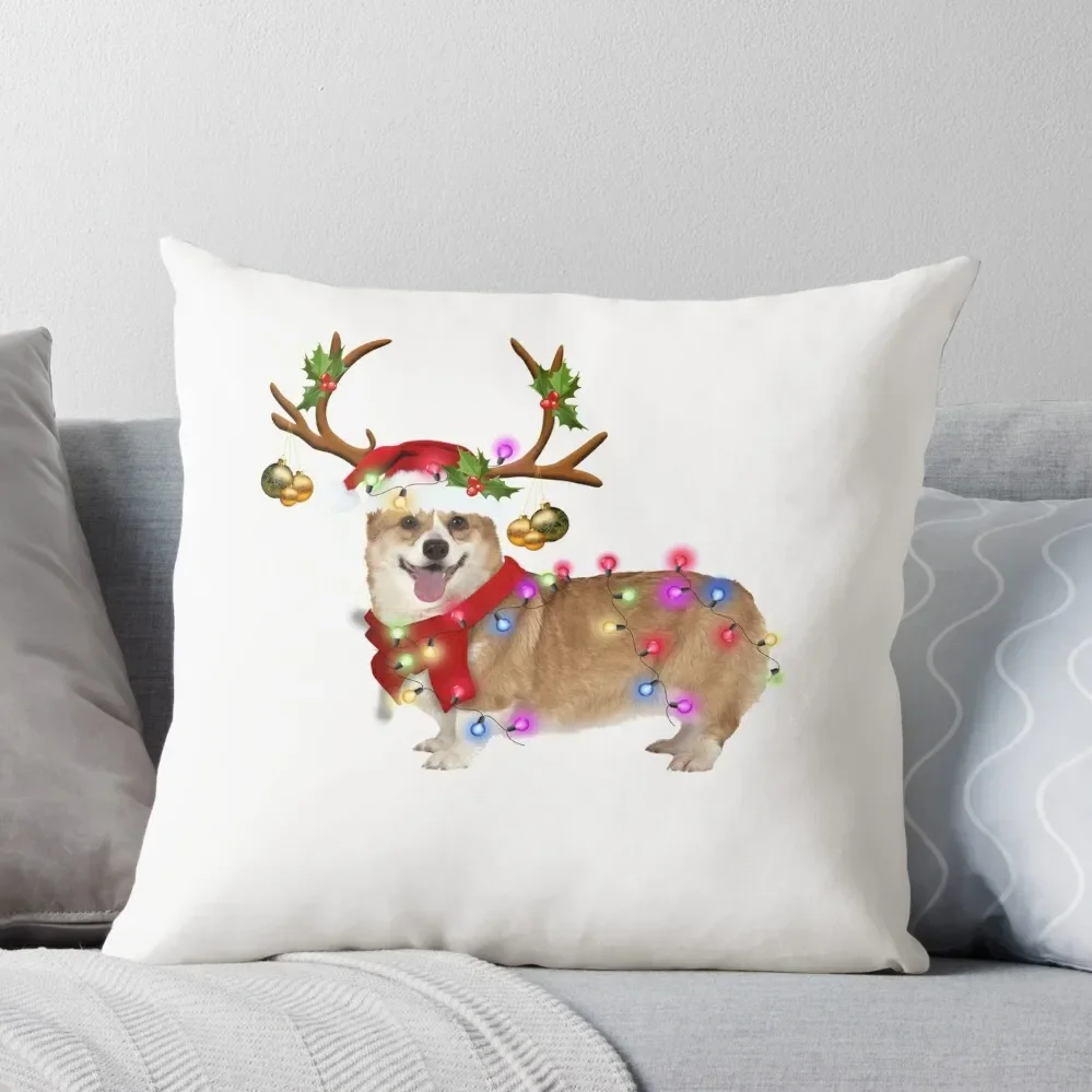 

CORGI DOG LOVERS MERRY CHRISTMAS GIFT Throw Pillow Sofa Cover pillow pillowcase Pillow