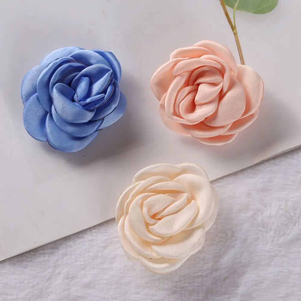 5.5cm Baby DIY Burnt edge flower Hair Accessory without headband No Hair clips cute children girls hair Accessories 10pcs/lot