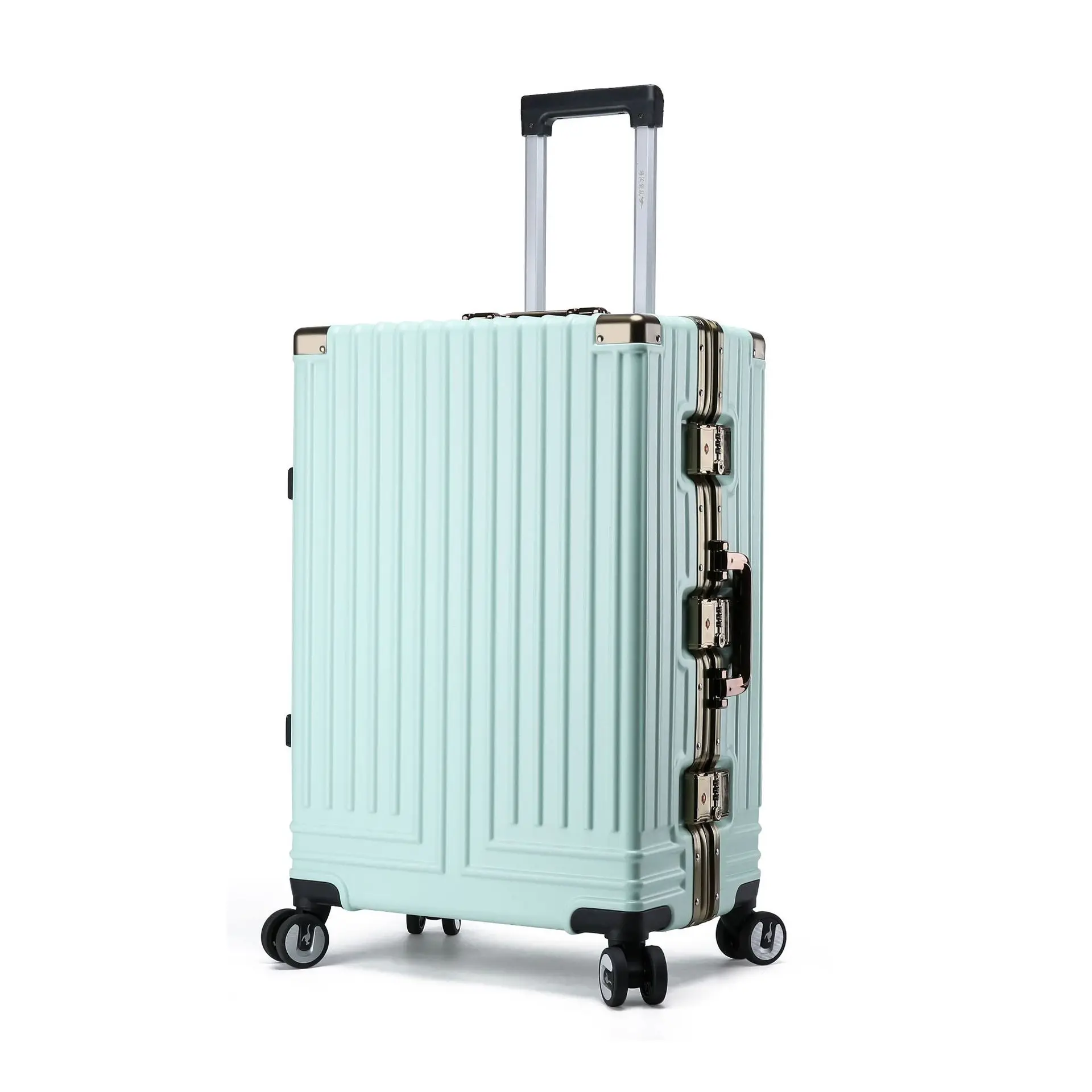 Universal wheel aluminum frame password trolley suitcase V013