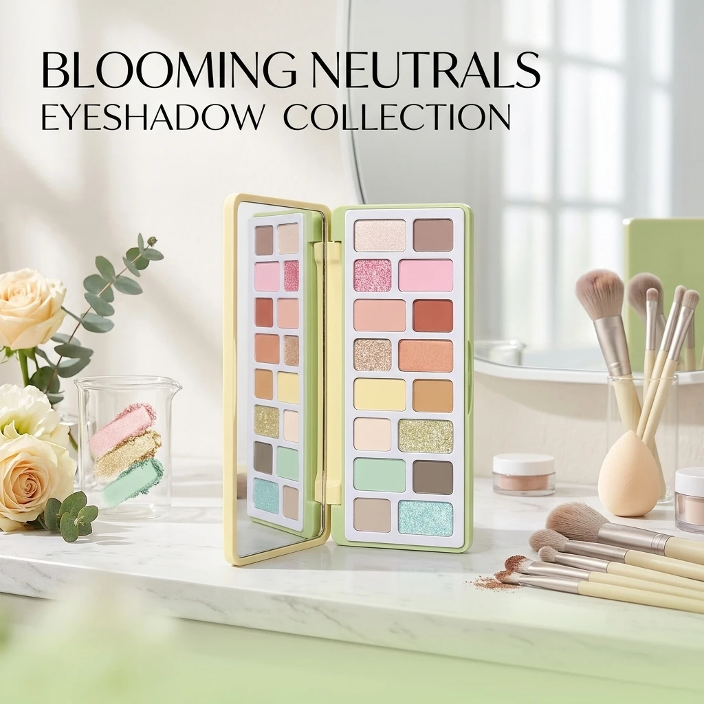 Capel Begonia Oil Painting Wind Pink Brown Eyeshadow Plate Pearlescent Matte Low Saturated Earth Tones for Artists And Art Lover
