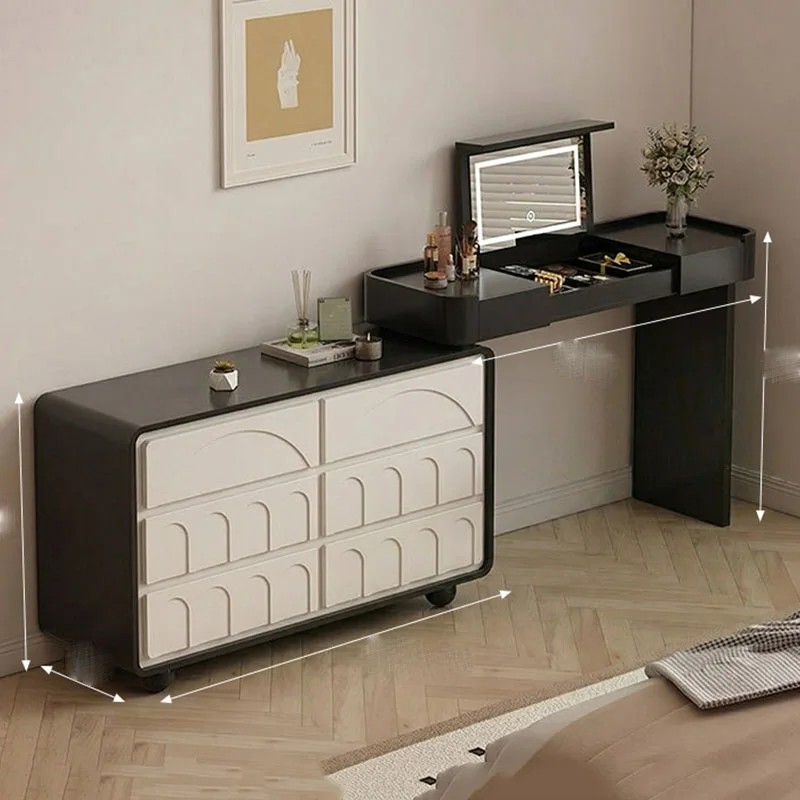 Luxury Women Vanity Table Bedroom Girl Luxury Tall Modern Living Room Dressing Table Storage Penteadeira Lounge Suite Furniture