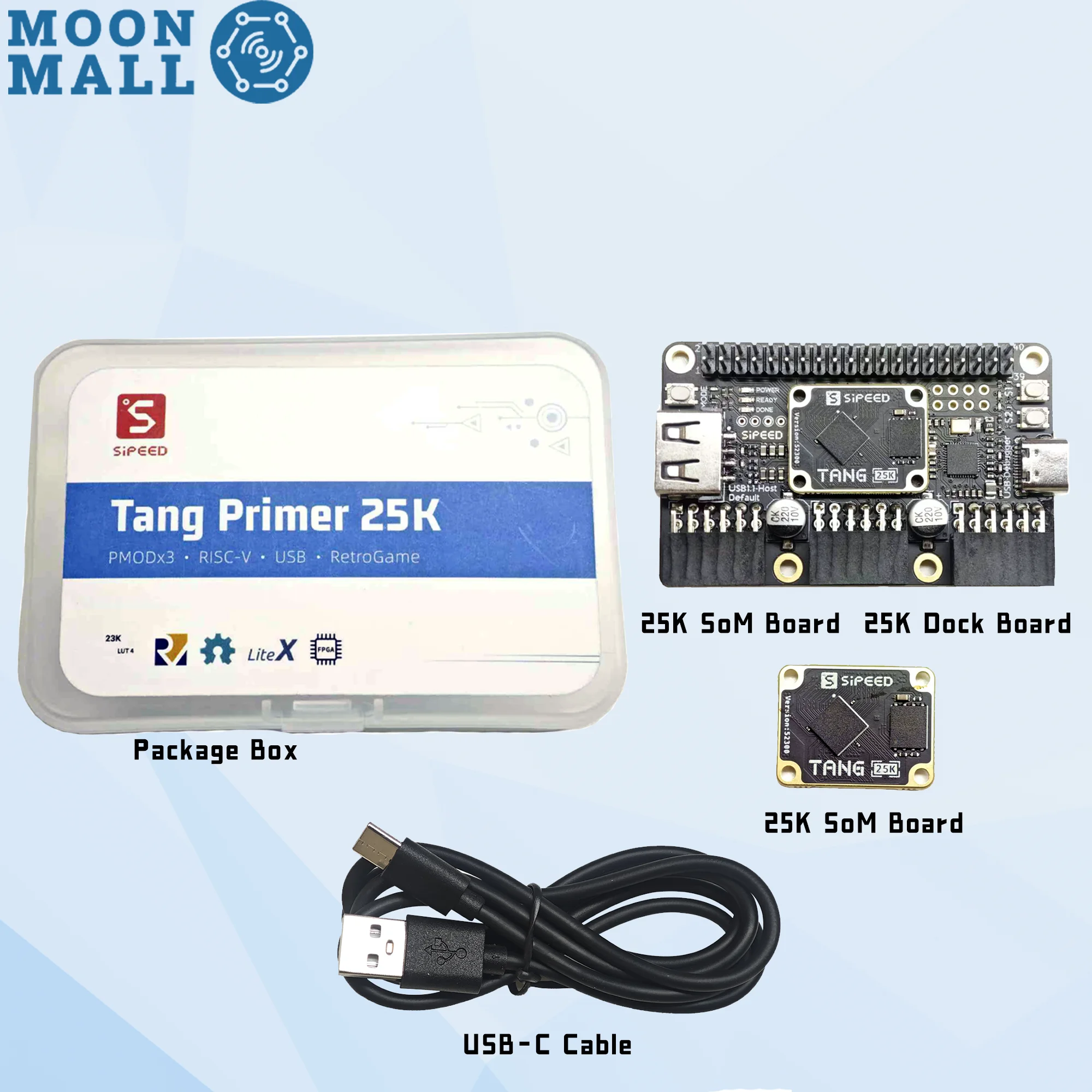 Sipeed Tang Primer 25K SoM/Dock Board GOWIN GW5A RISCV FPGA Development Board PMOD SDRAM