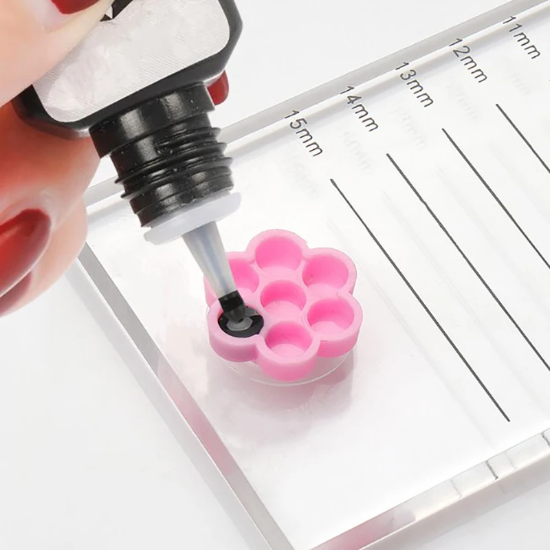 100Pcs Eyelash Extension Glue Epoxy Delay Grafting Tattoo Adhesive Pigment Cups
