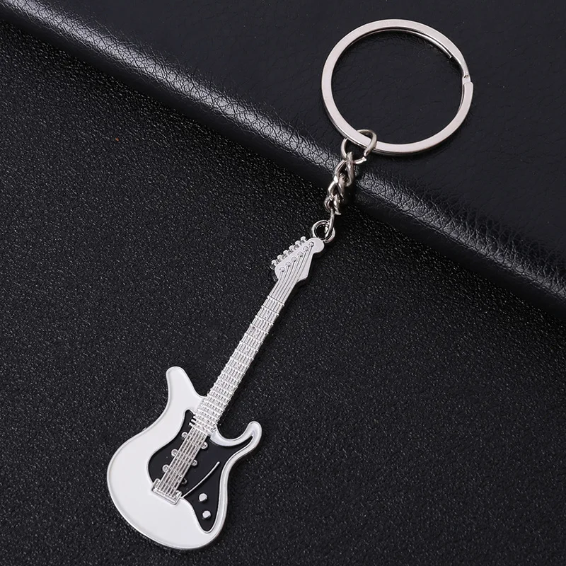 New Design Classic Guitar Keychain Car Key Chain Key Ring  Musical Instruments  pendant For Man Women Gift wholesale 17079