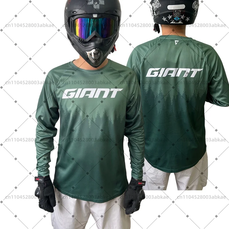 Giant Jersey Outdoor Highway Sweatshirt Summer Mountain Bike Short-Sleeved Jersey BMX Endurance Downhill Quick-Drying Shirt