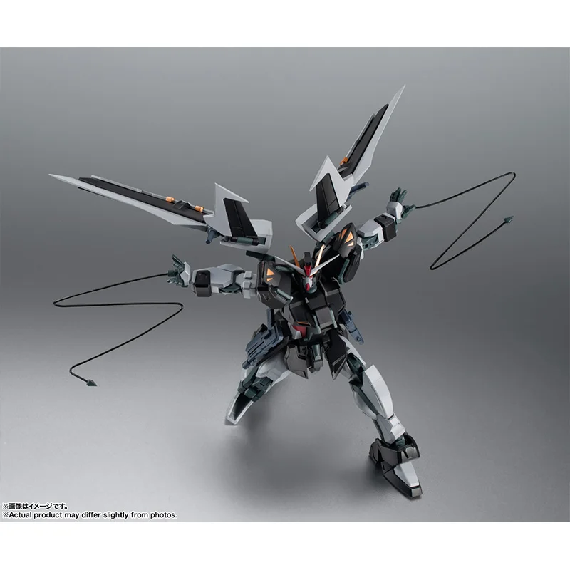 Bandai Il Robot Spirits Gat-X105E+Aqm/e-X09S Strike Noir Gundam Ver. Anno sono Regalo giocattolo modello originale Action Figure da 14 cm