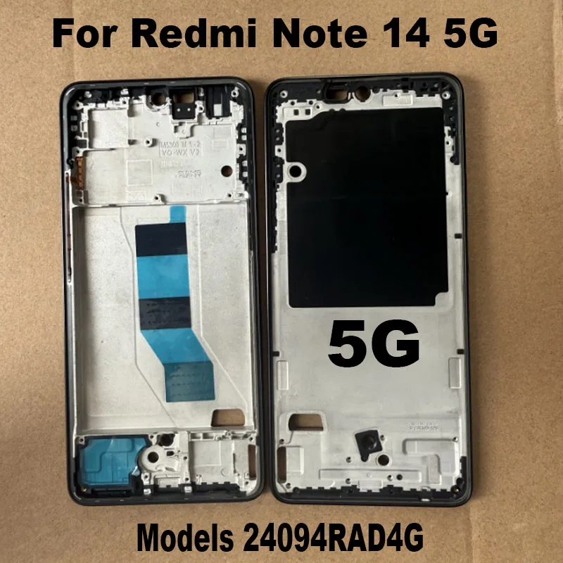 For Xiaomi Redmi Note 14 5G Middle Frame LCD Screen Front Frame Housing Bezel Chassis Plate Replacement