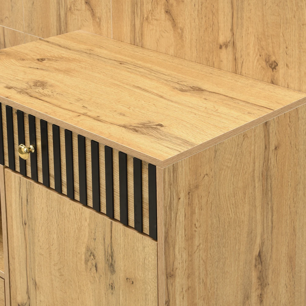 PINGGO Kompaktes Garderoben-Set mit Spiegel und Kissen, Flur-Wandregal, Garderobenpaneele, Schuhschrank für Flur-Aufbewahrung – Detail 24