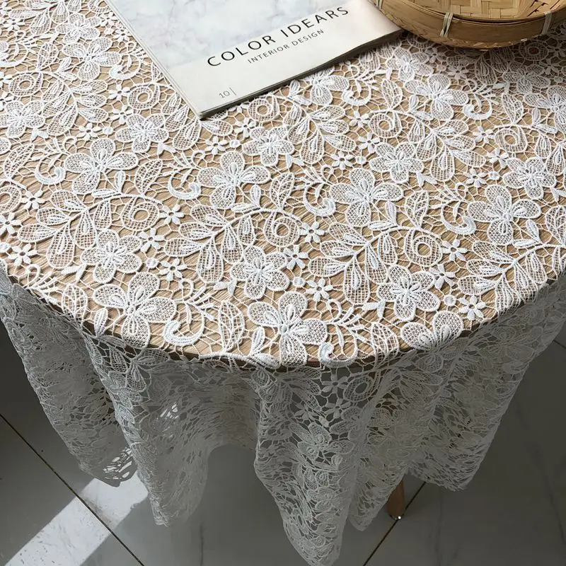 high quality Water soluble hollow lace tissu floret embroidery tela Clothing skirt wedding dress shooting background fabric