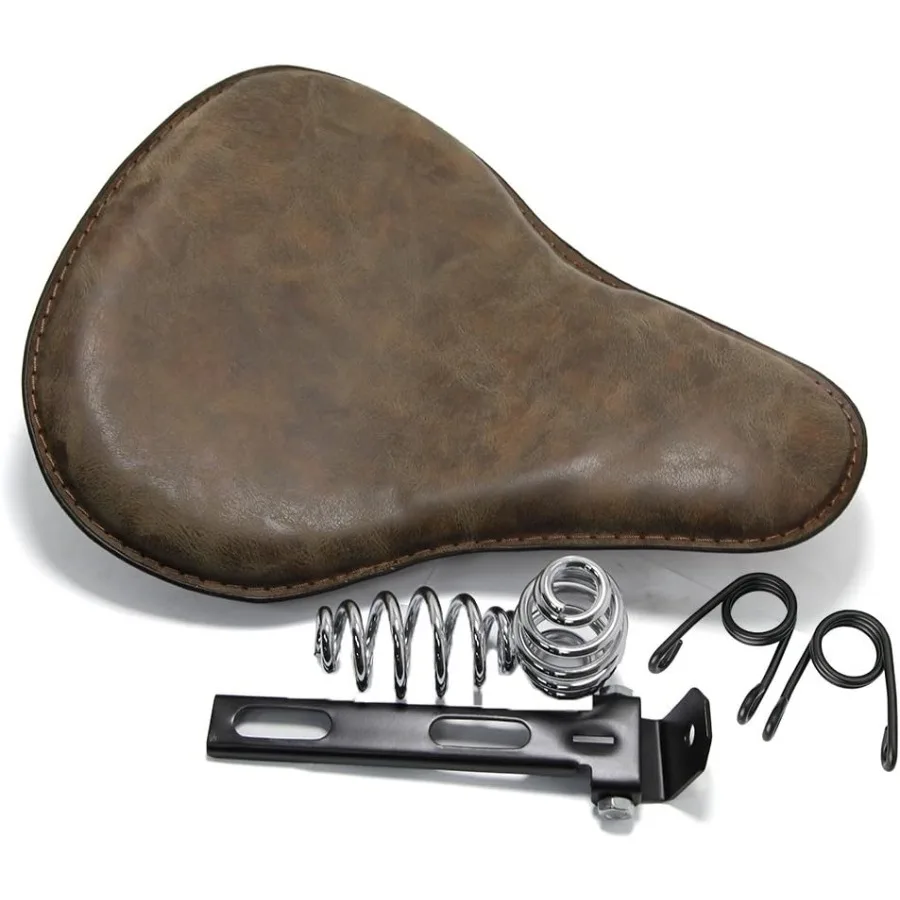 

13. Коричневая подушка кронштейна сиденья мотоцикла Solo для Harley Davidson Sportster