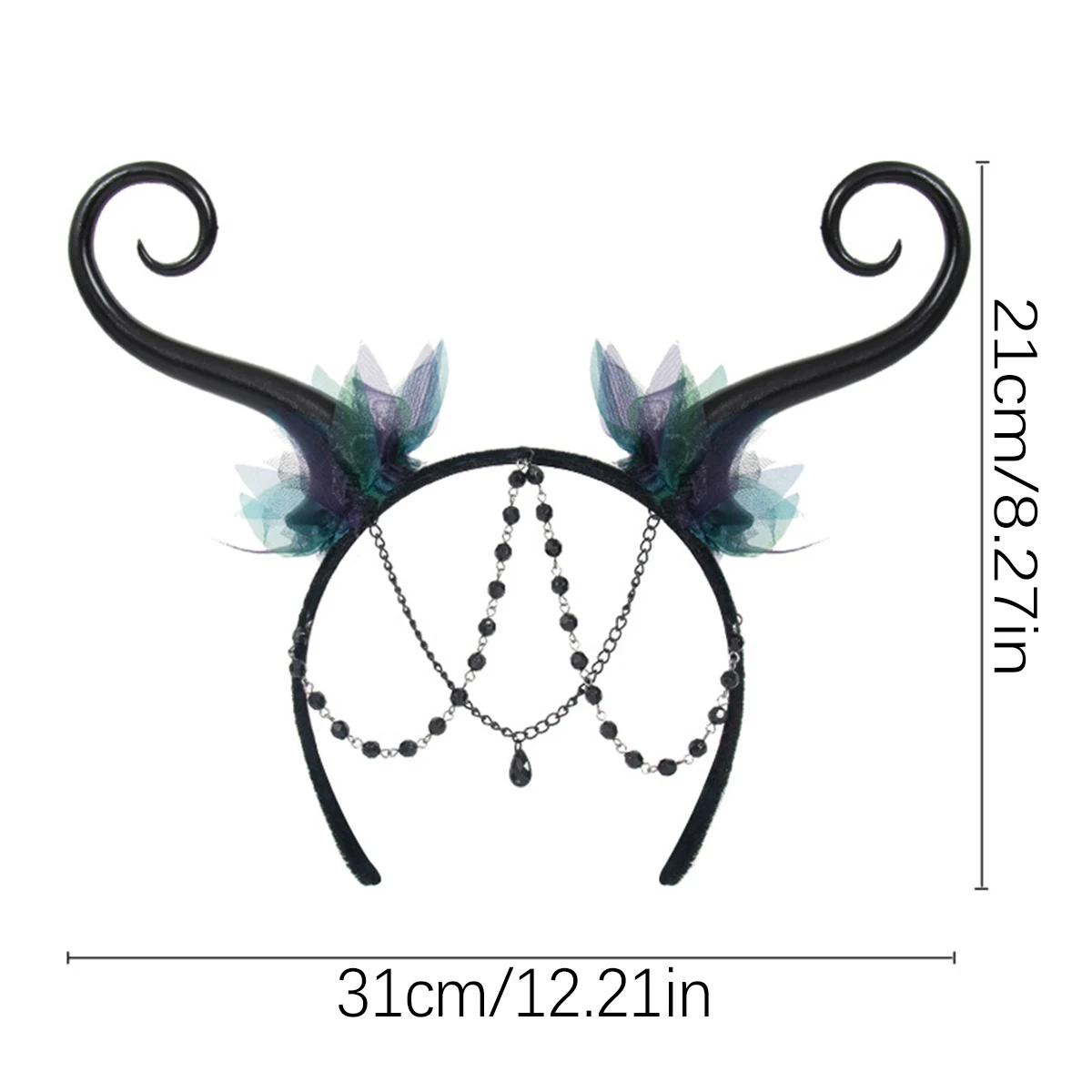 花の妖精のエルフのヘッドバンド,ハロウィーンの装飾,森,ファンタジー,コスプレ,ヘアアクセサリー