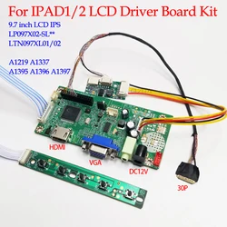 Kit For LP097X02-SL LTN097XL02 Drive Board 30Pin LVDS HDMI ipad1 ipad2 LCD Screen Control Motherboard 9.7 inches 1024*768