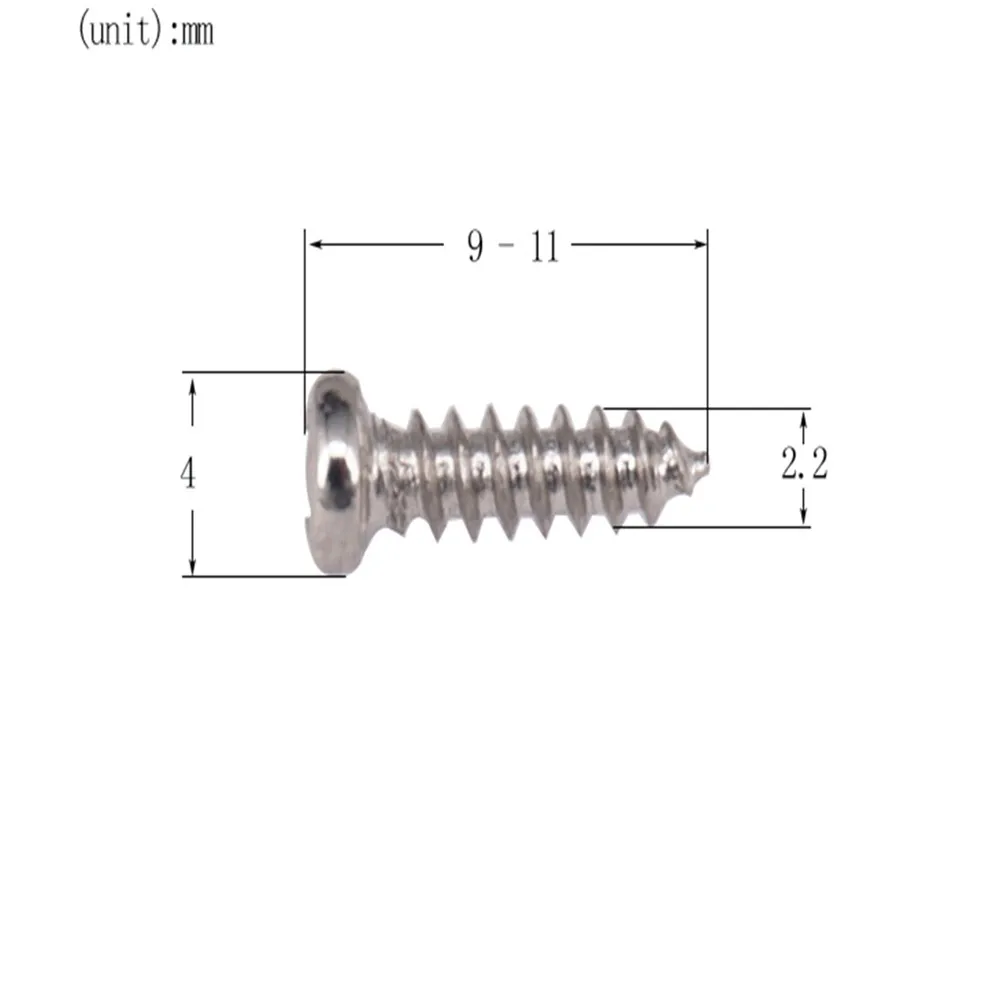 Gorąca sprzedaż przydatne wysokiej jakości tuner gitarowy śrubowe tunery głowica maszynowa kołki do strojenia 2.2x11mm 50 sztuk gitara akustyczna