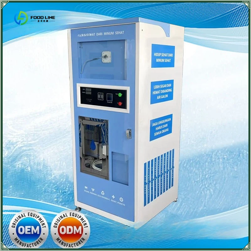 Fully Automatic Pure Drinking Water Purification Vending Machines for Sale Ice Water Vending Machine FL Customized