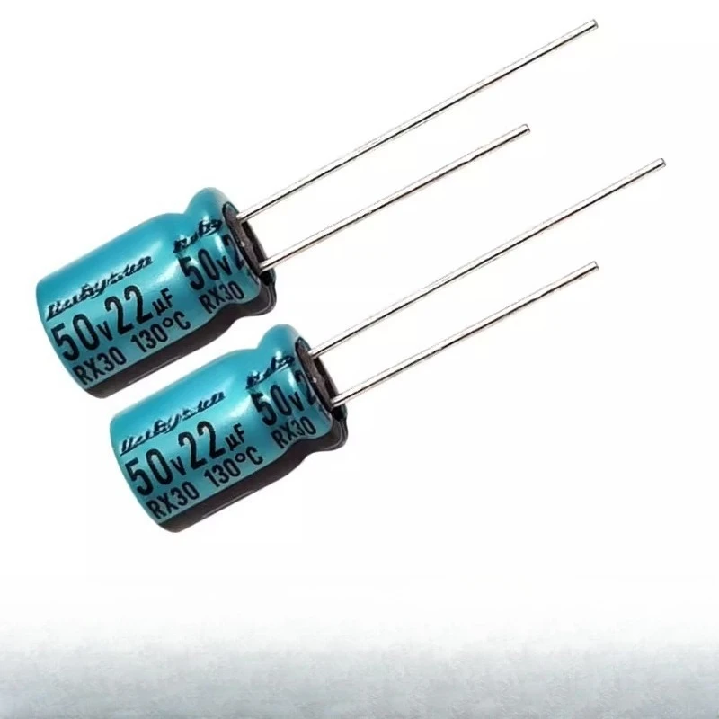 for Rubycon 50v22uF high temperature resistance 130 degrees electrolytic capacitor RX30 100pcs