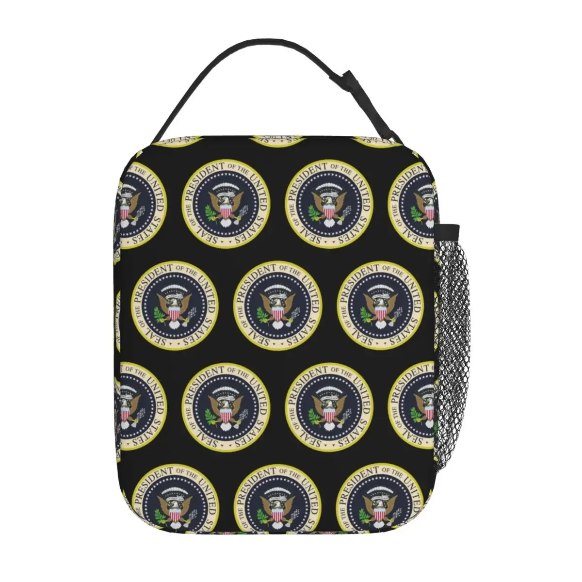 Seal Of The President Of The United States Insulated Lunch Bag for Women Kids Portable Food Boxes Thermal Lunch Box Tote