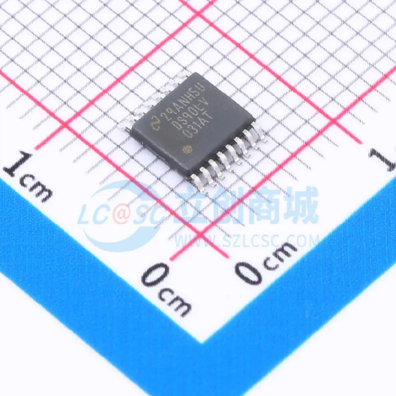 50PCS/LOT  Mark：DS90LV  DS90LV031ATMTCX  DS90LV031ATMTC  DS90LV031  IC LINE DRIVER 4/0 CMOS 16TSSOP  In 2023 a New Original