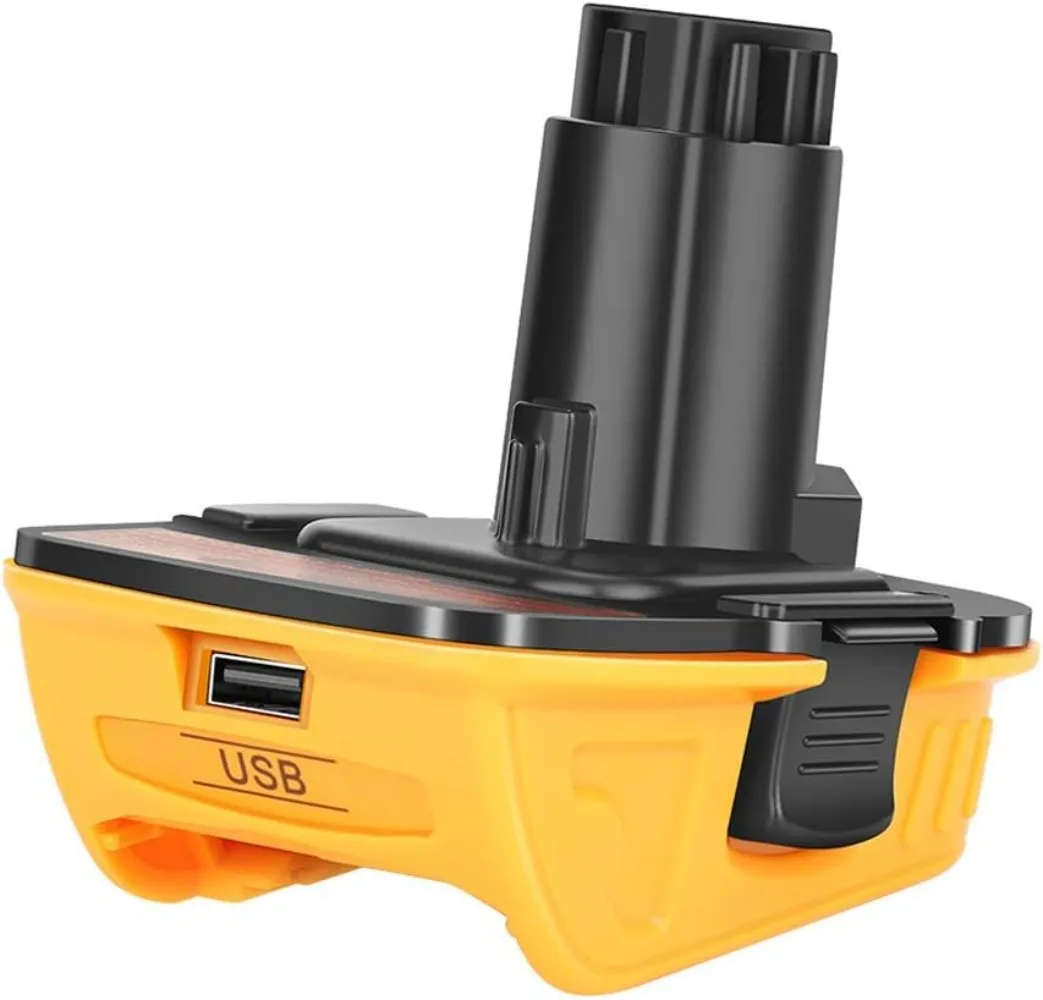 adaptador de bateria dca1820 com usb bateria de litio converter para broca dewalt ferramentas 20v 18v nicad e nimh 01