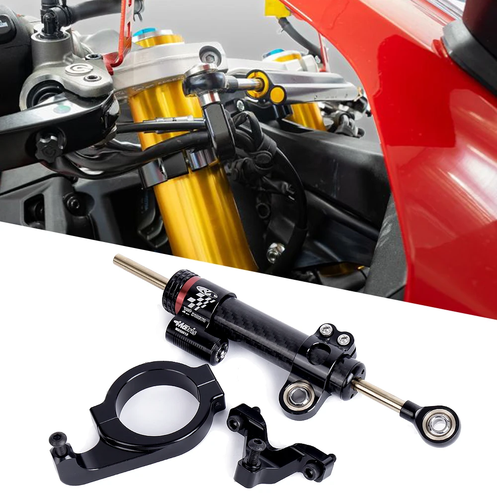 

Panigale V2 Motorcycle Steering damper bracket For Ducati Panigale V2 2025 Steering Stabilize Damper Bracket Mount Kit