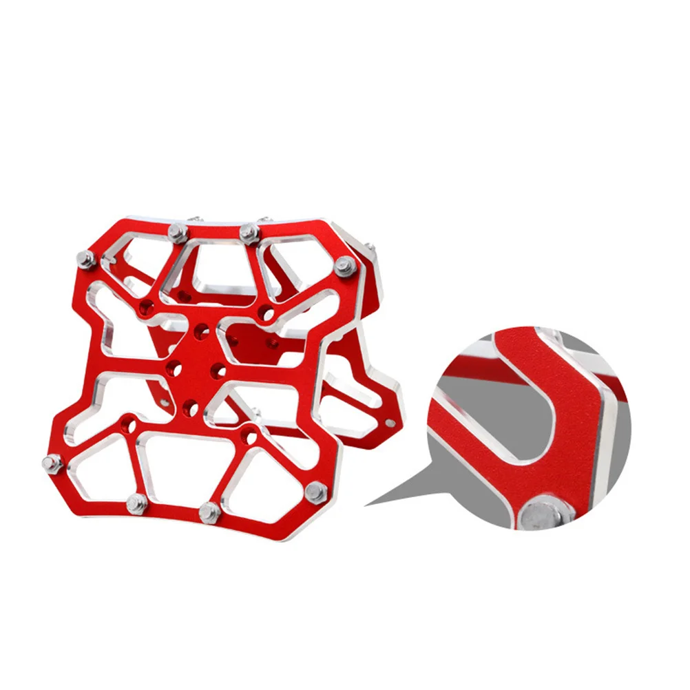 

2Pcs Quick Release Cycling Shoes Locking Plate Adapter Aluminium Alloy Red for Road Bike Cleats System Splint