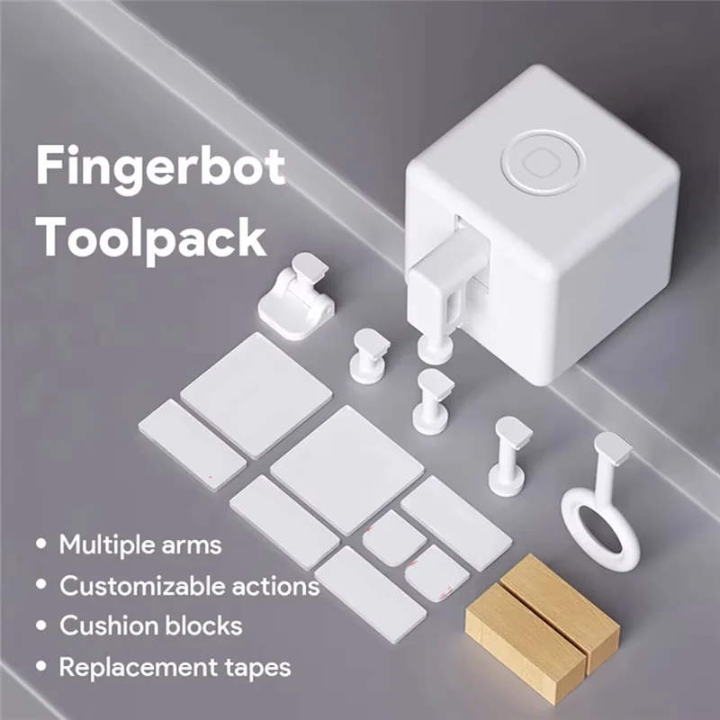 B92B-Tuya Smart Zigbee Bluetooth Fingerbot Plus Touch Arm Taste Drücker Schalter Toolpack Fingerbot Toolpack