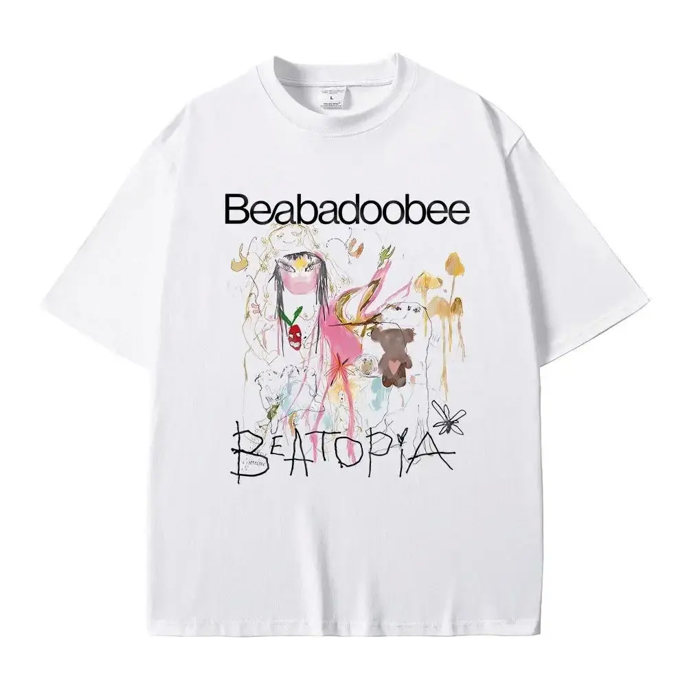 

Beabadoobee Beatopia Album Print Women's Faion T-irt Comfortable Cotton Top for Casual Wear