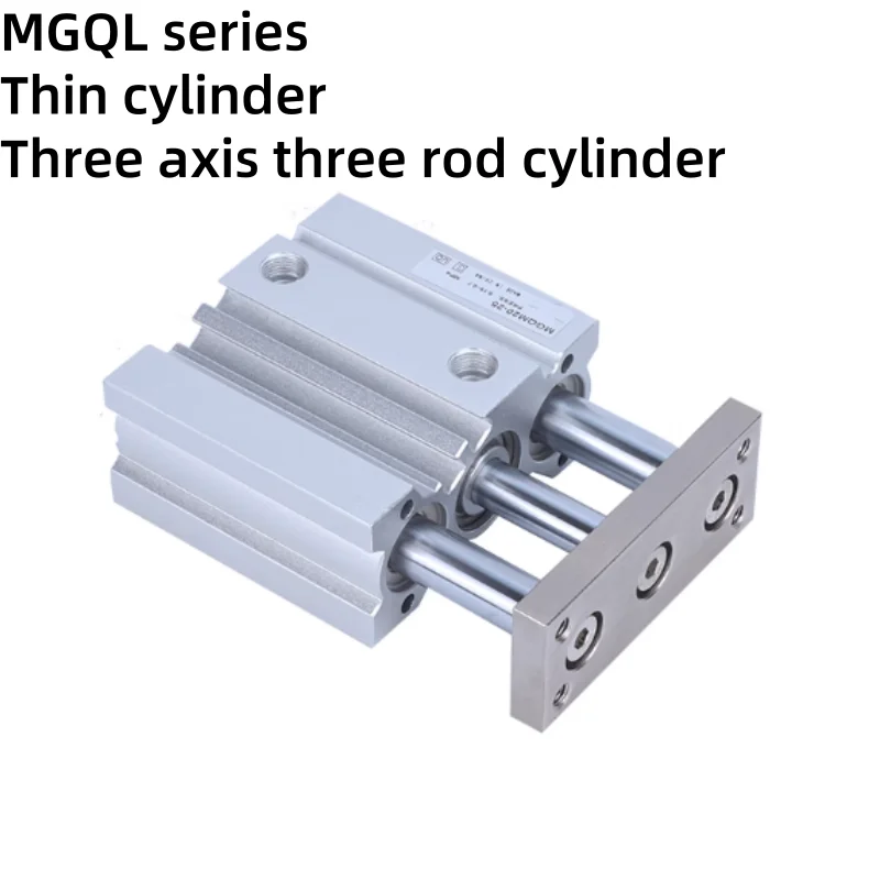 Seria MGQL cienki cylinder trójosiowy siłownik pneumatyczny MGQL12-10/MGQL16-10/MGQL20-20/MGQL12-20/MGQL25-100