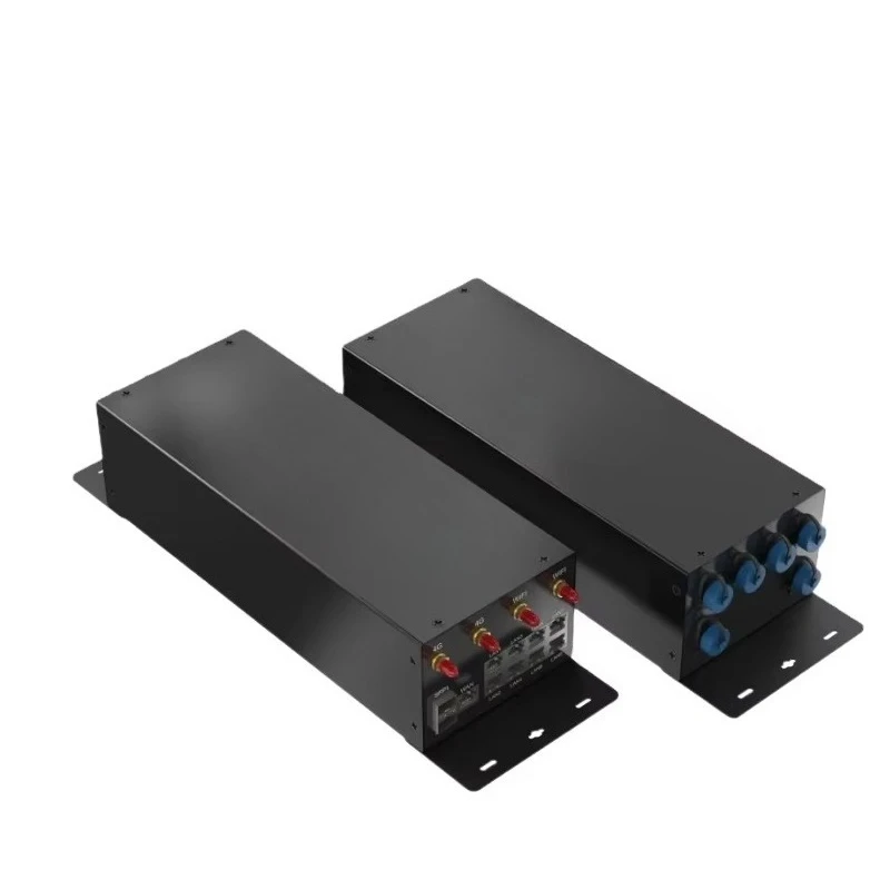 Intelligent building automation systems, including central controllers and modules equipped with antennas.