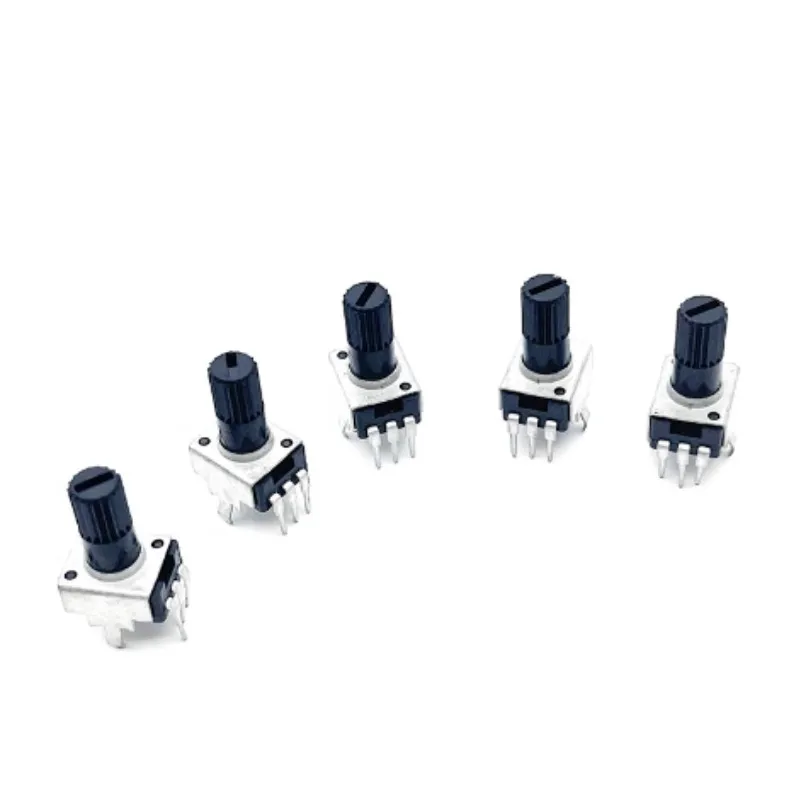 10pcs RV09 Vertical 12.5mm Shaft 1K 2K 5K 10K 20K 50K 100K 3Pin Seal Potentiometer Adjustable Resistor