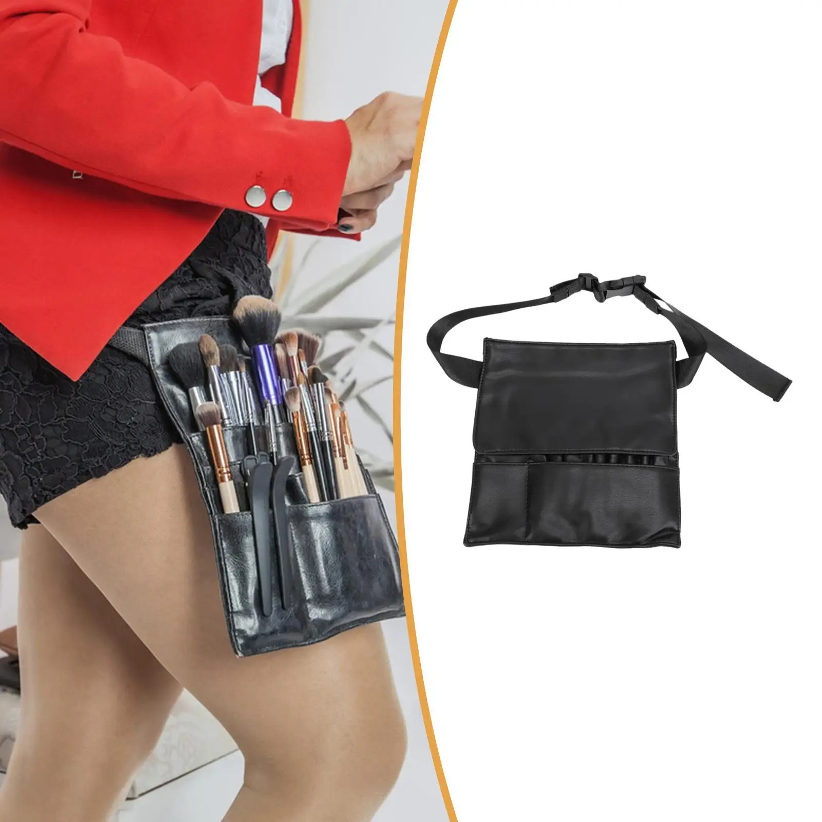 

Поясная сумка для визажиста, держатель косметических кистей для кистей для макияжа, блески для губ
