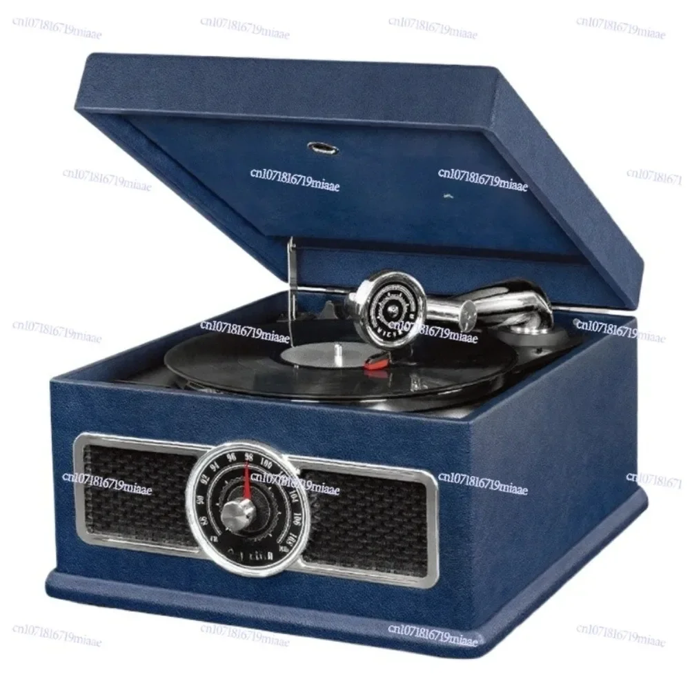 Bluetooth Retro Turntable Player LP Vinyl Record Player With CD Playback Home Desktop Audio Speaker