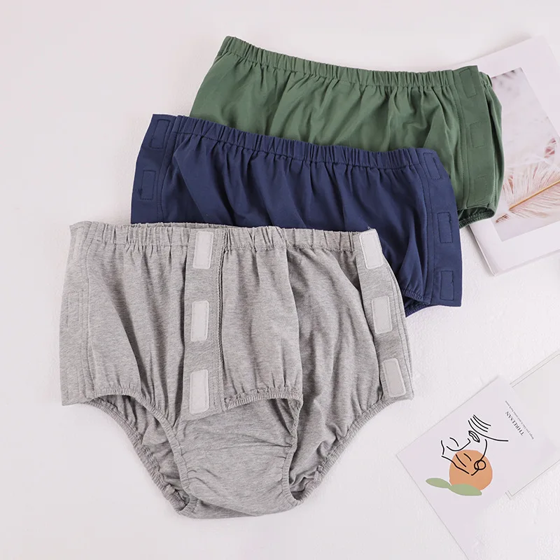 Het kleverige incontinentie-ondergoed aan beide zijden gemakkelijk te dragen en te trekken voor patiënten met langdurige bedlegerige fracturen