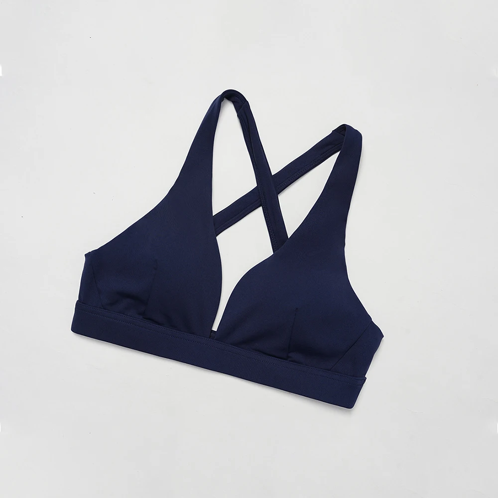 حمالة صدر رياضية متقاطعة الظهر للصالة الرياضية، ملابس يوجا سريعة الجفاف للنساء، ملابس داخلية للياقة البدنية على الصدر، حمالة صدر قابلة للتمدد للتمرين #1
