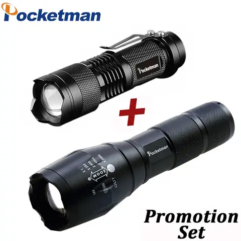 LED Tactical & Mini Waterproof Bike Flashlights POCKETMAN