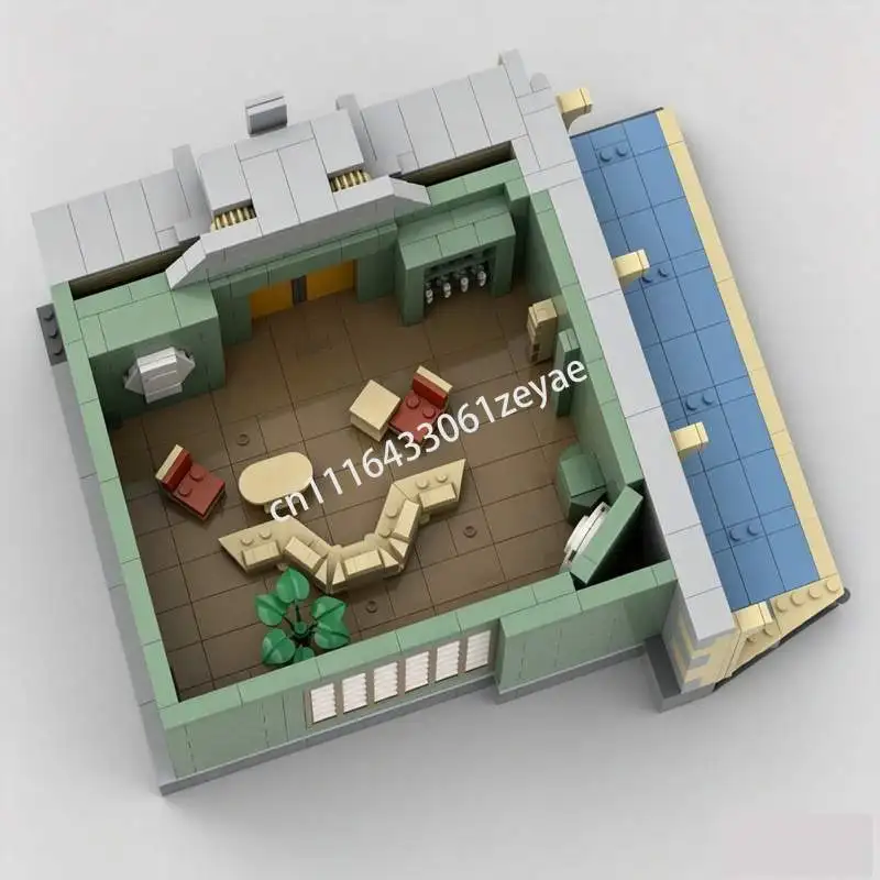 1333PCS Counselor Office Sci Fi Space Station Model Custom Puzzle DIY Creative Assembly Collection Display Toy Building Blocks